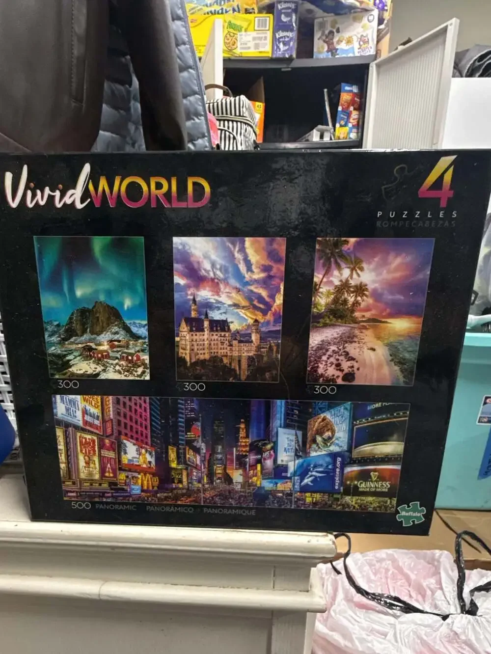 Buffalo Games Vivid World 4-in-1 Multipack Jigsaw Puzzle Set
